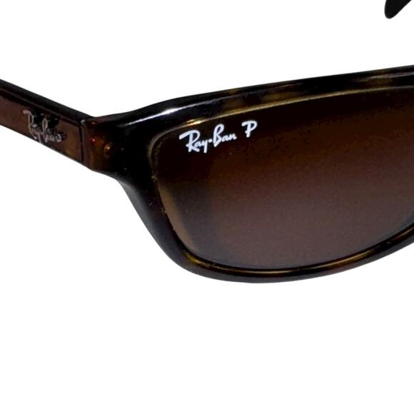 Ray Ban Black Tortoise Shell Printed Sunglasses Unisex - Picture 6 of 9